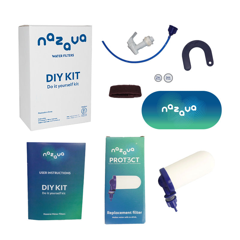 DIY Waterfilter Zelfbouw Kit – Nazava – Inhoud Verpakking
