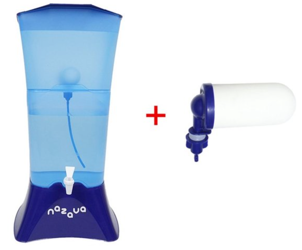 Waterfilter 16L + element – WHO Gecertificeerd – Zonder Elektriciteit - Nazava®️